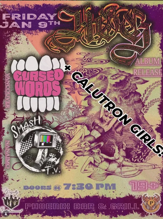Cursed Words live at The Phoenix, January 9 2026