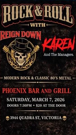 Reign Down live at The Phoenix, March 7 2026