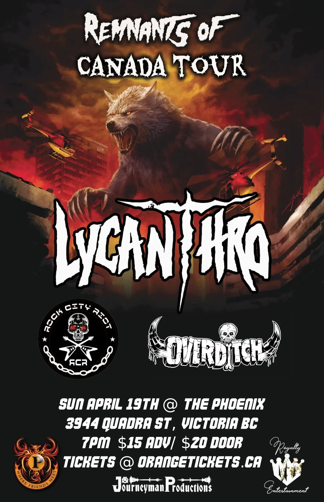 Lycanthro live at The Phoenix, April 19 2026