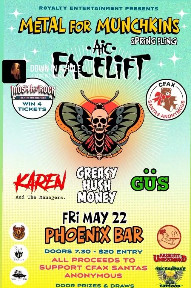 AiC Facelift live at The Phoenix, May 22 2026