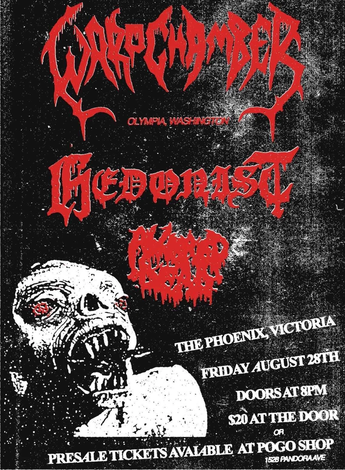 August 28 Warpchamber Show