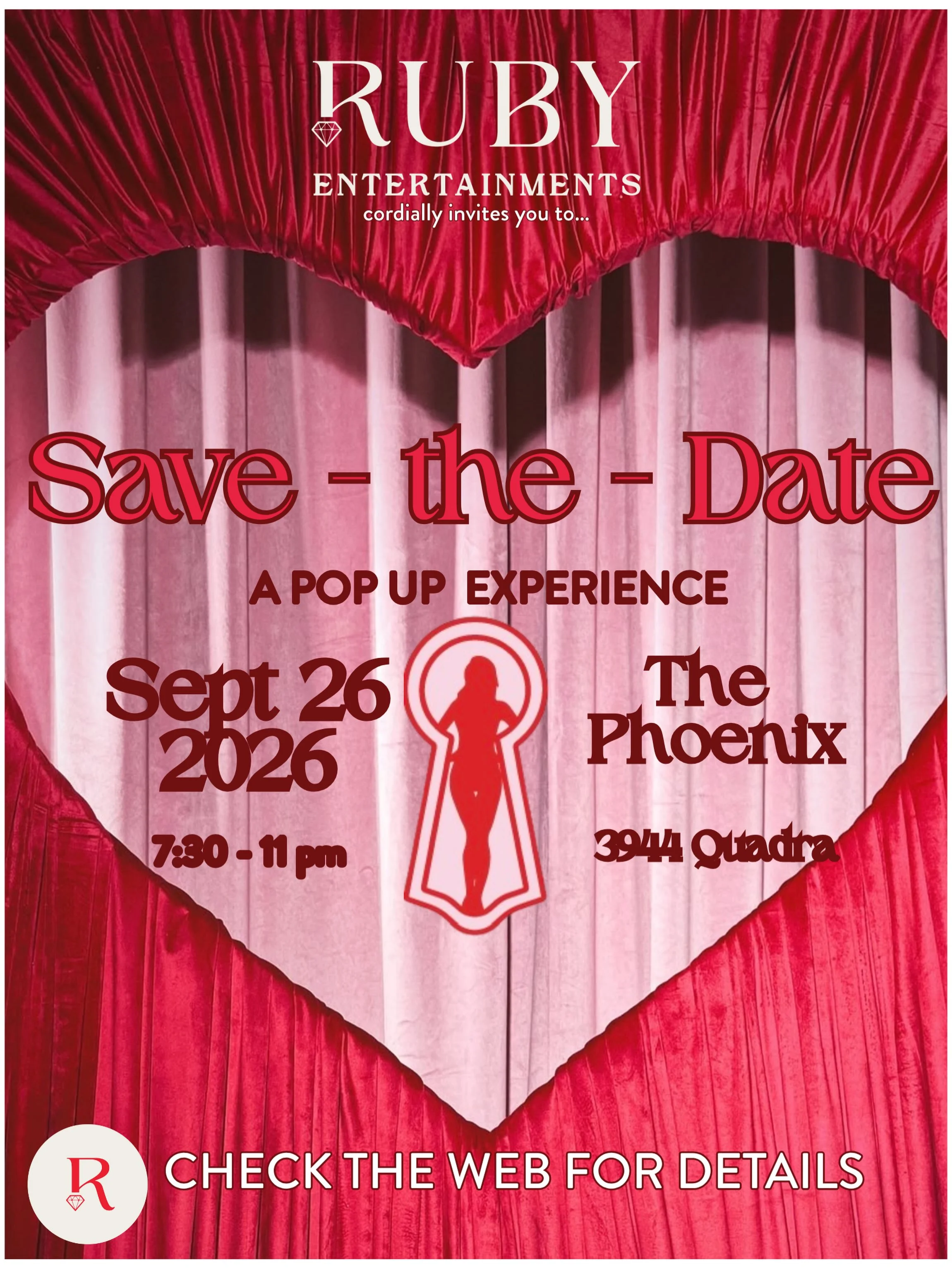 September 26 Ruby Entertainments Pop Up Experience