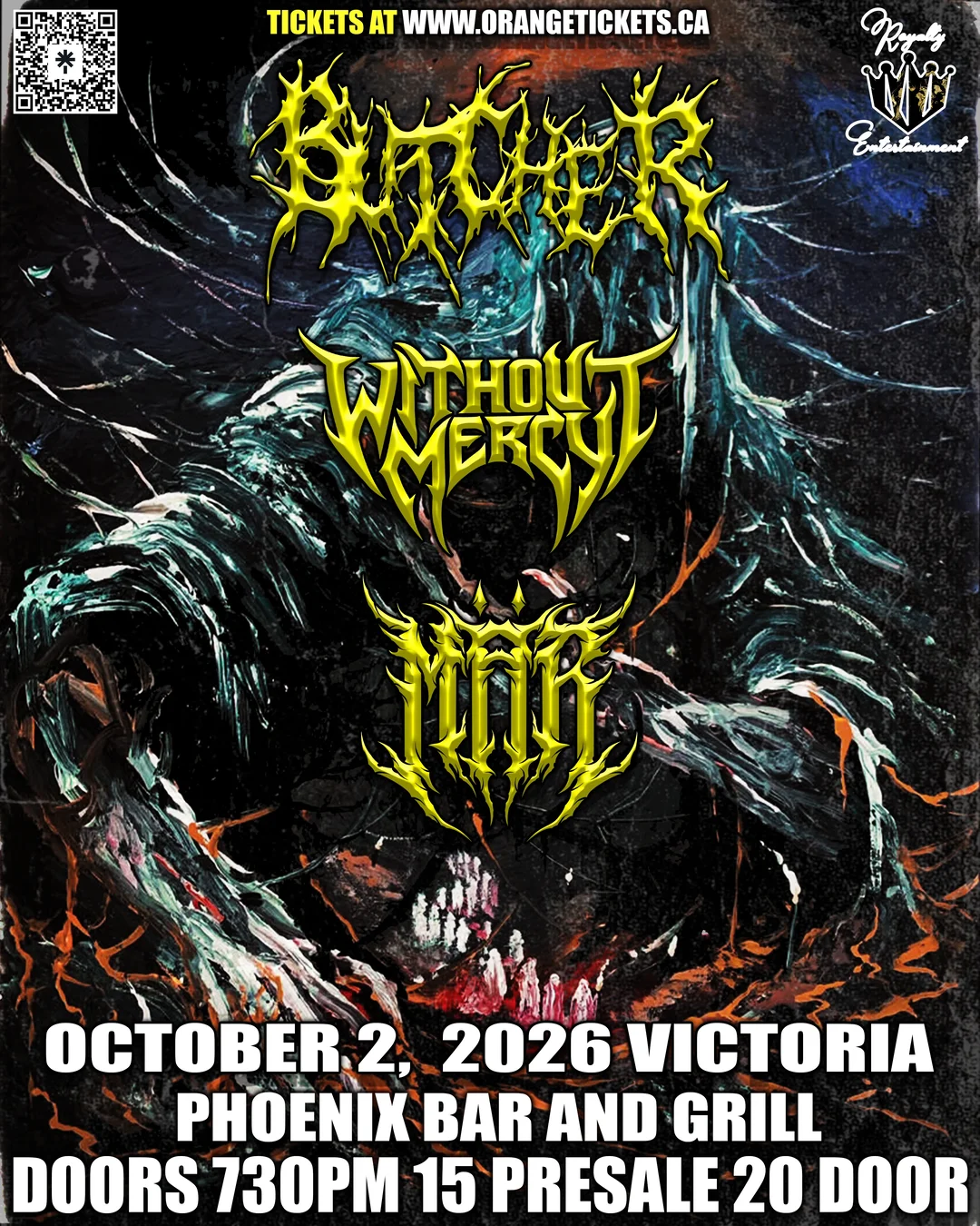 Butcher live at The Phoenix, October 2 2026